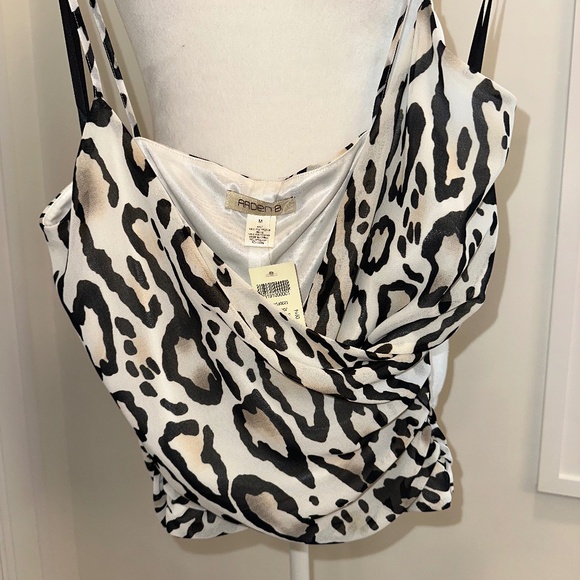 New W/Tags Arden B Large Leopard Print Lined Tank-Size M - Picture 1 of 8